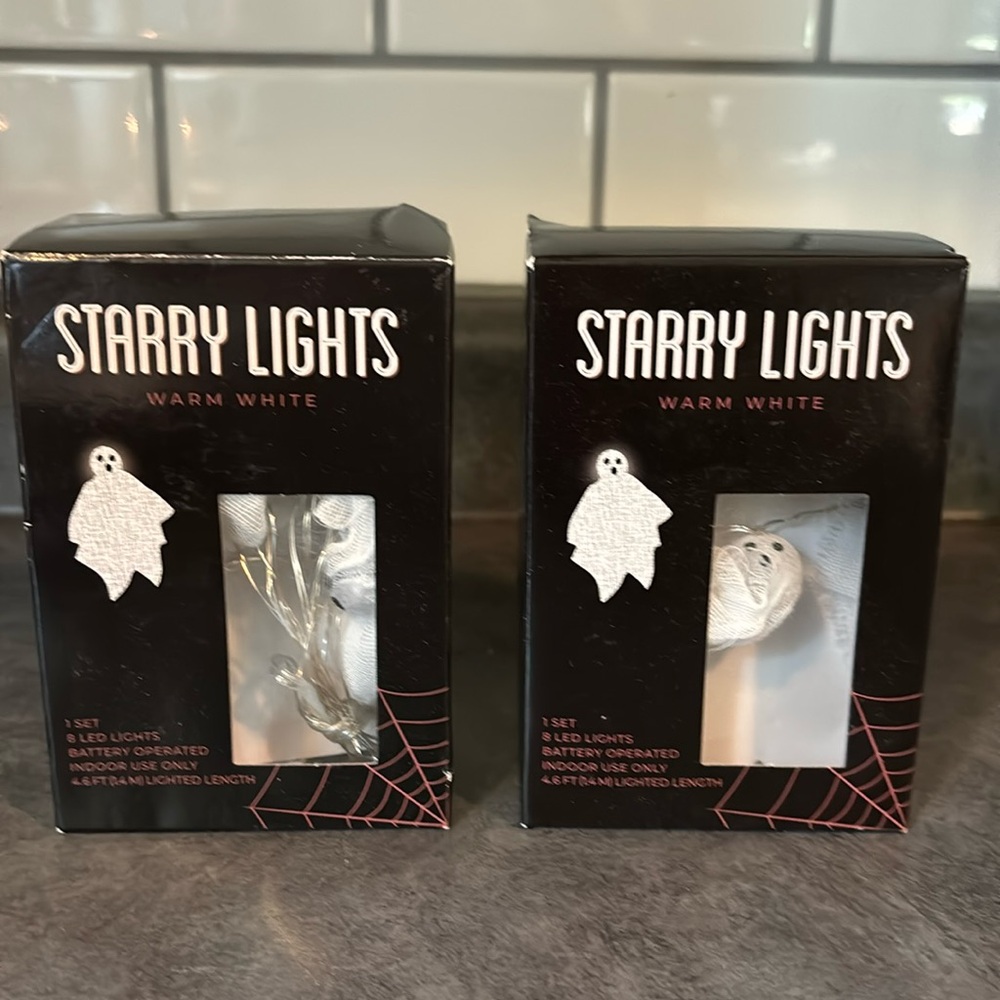 NWT Set of 2 Ghost Starry Lights